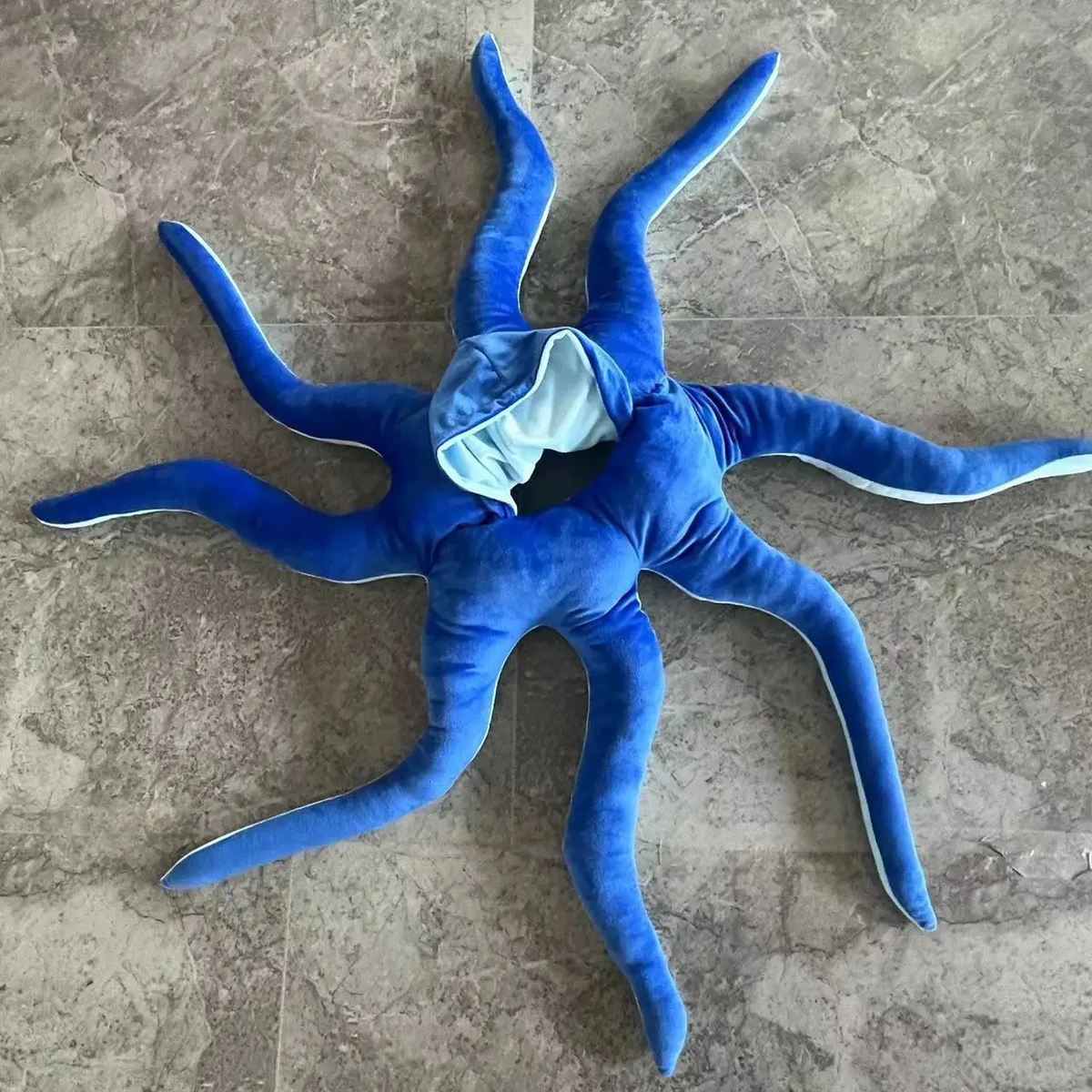 Giant 180 cm Octopus Plush Pillow in Pink or Blue