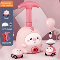 Balloon-Powered Toy Car Set with Animal Pump and Two Cars