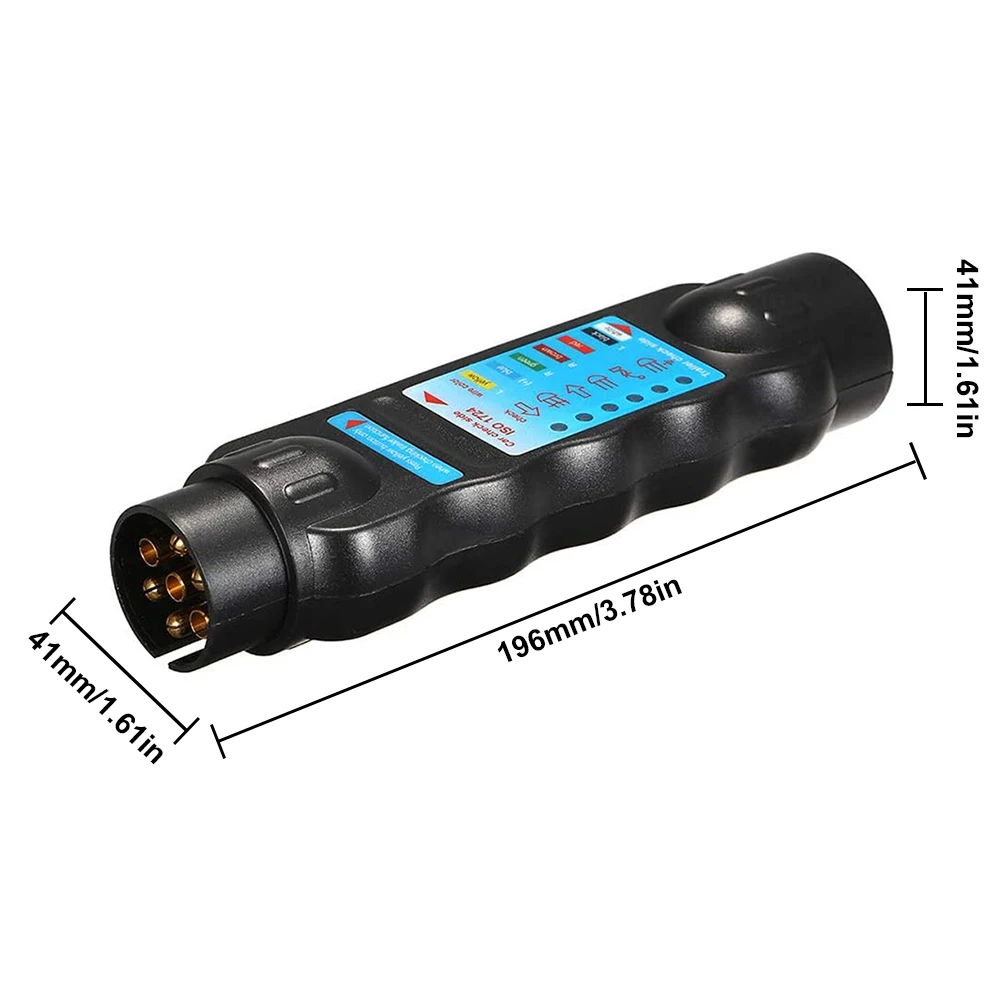 7-Pin Trailer Connector Tester – LED Light Diagnostic Tool