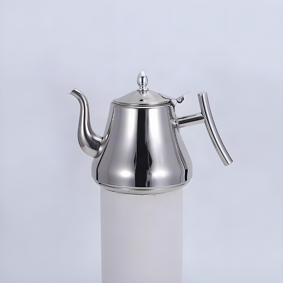 Stainless Steel Teapot with Removable Filter and Hinged Lid