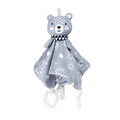 Baby Comfort Blanket with Plush Animal Head for Shared Play