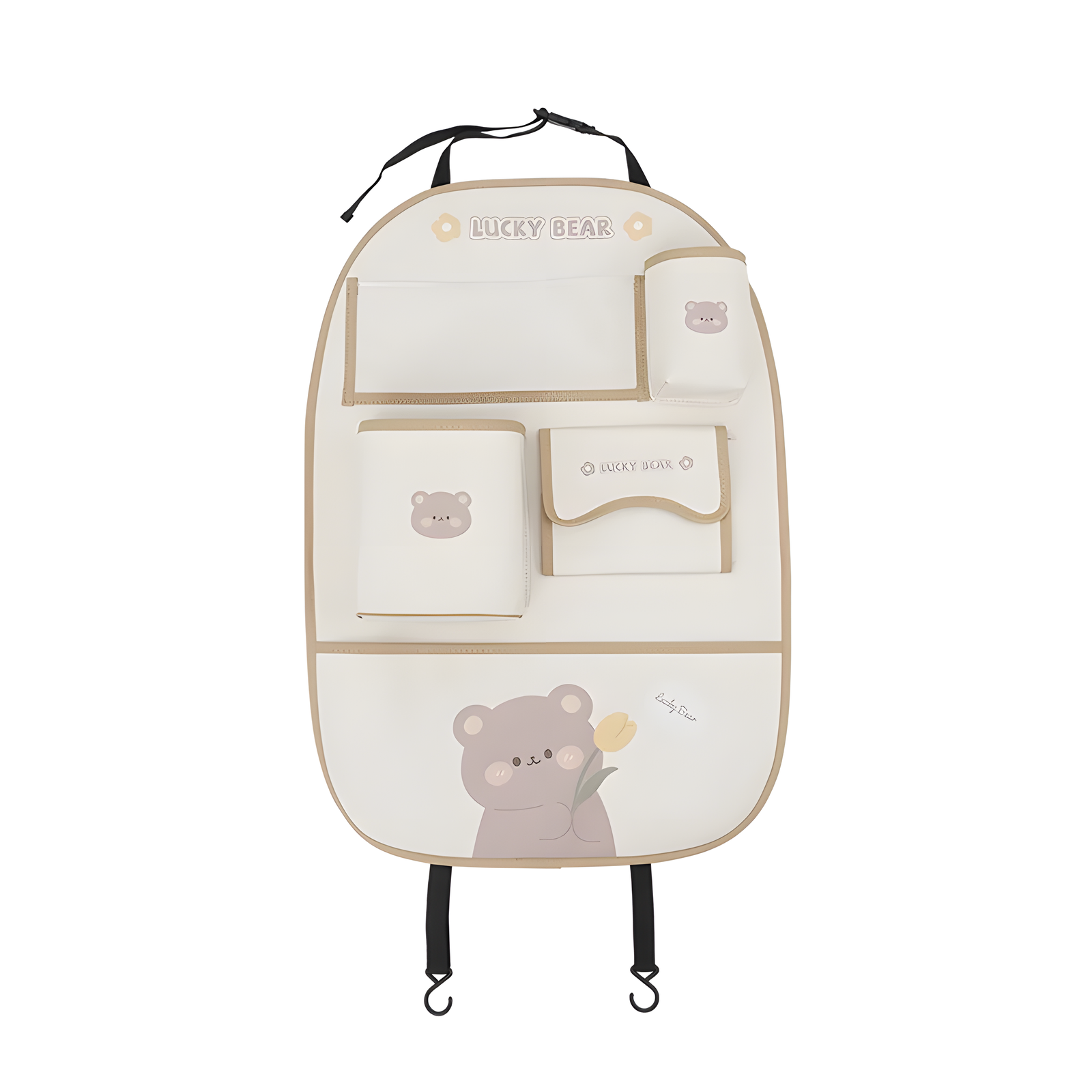 Cartoon Car Seat Back Organizer with Tablet Pocket