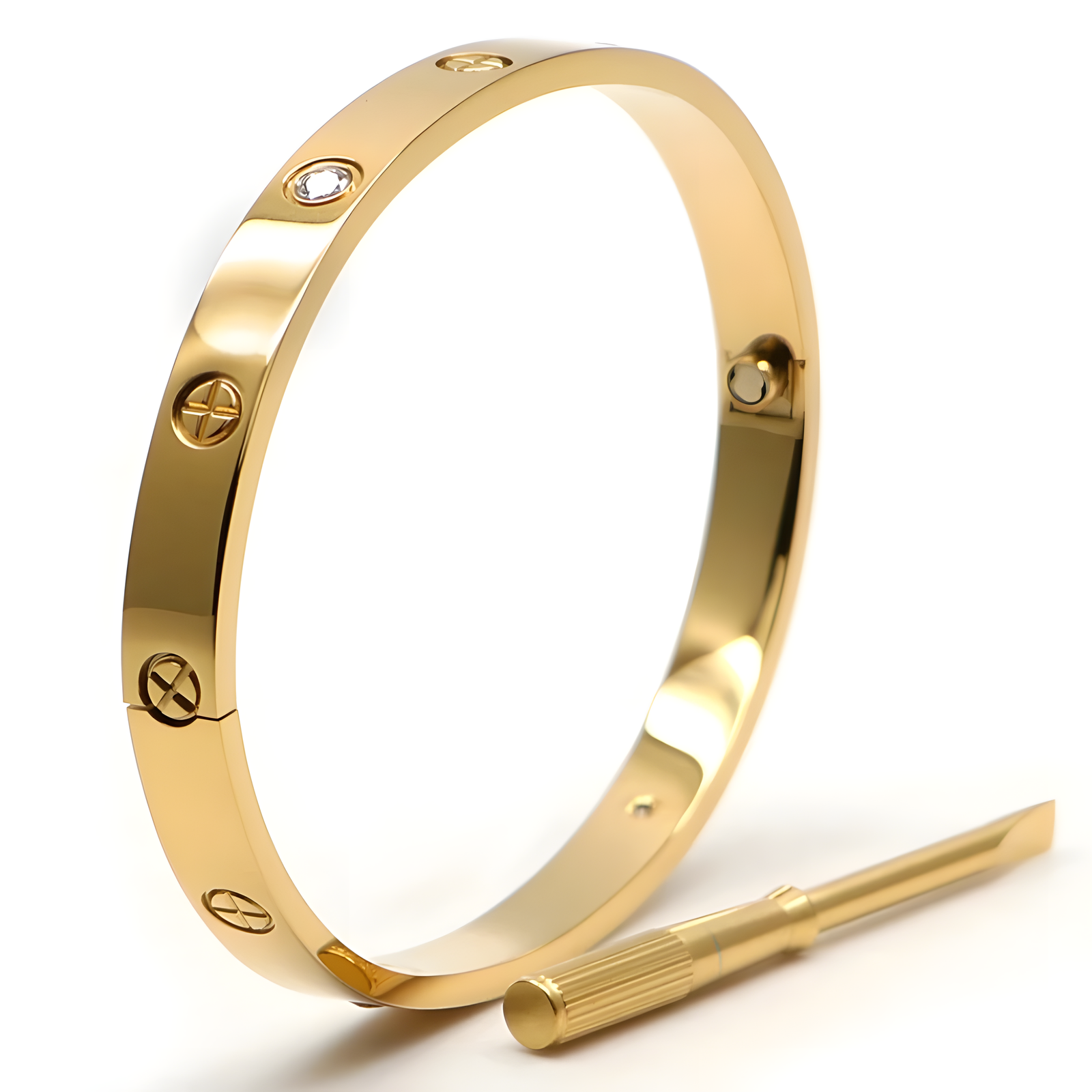 Titanium Steel Cuff Bracelet – Silver, Rose Gold & Gold 16–21cm
