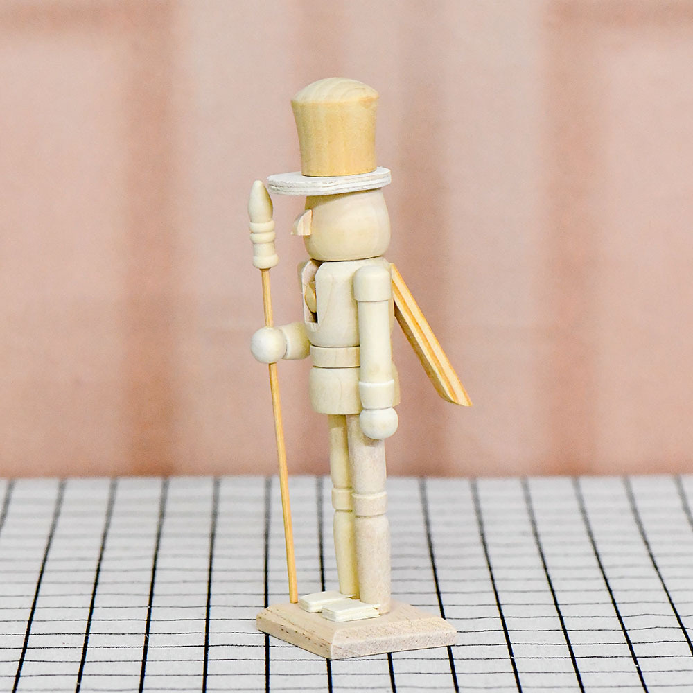 Wooden Nutcracker Puppet DIY Craft Kit Handmade Decor
