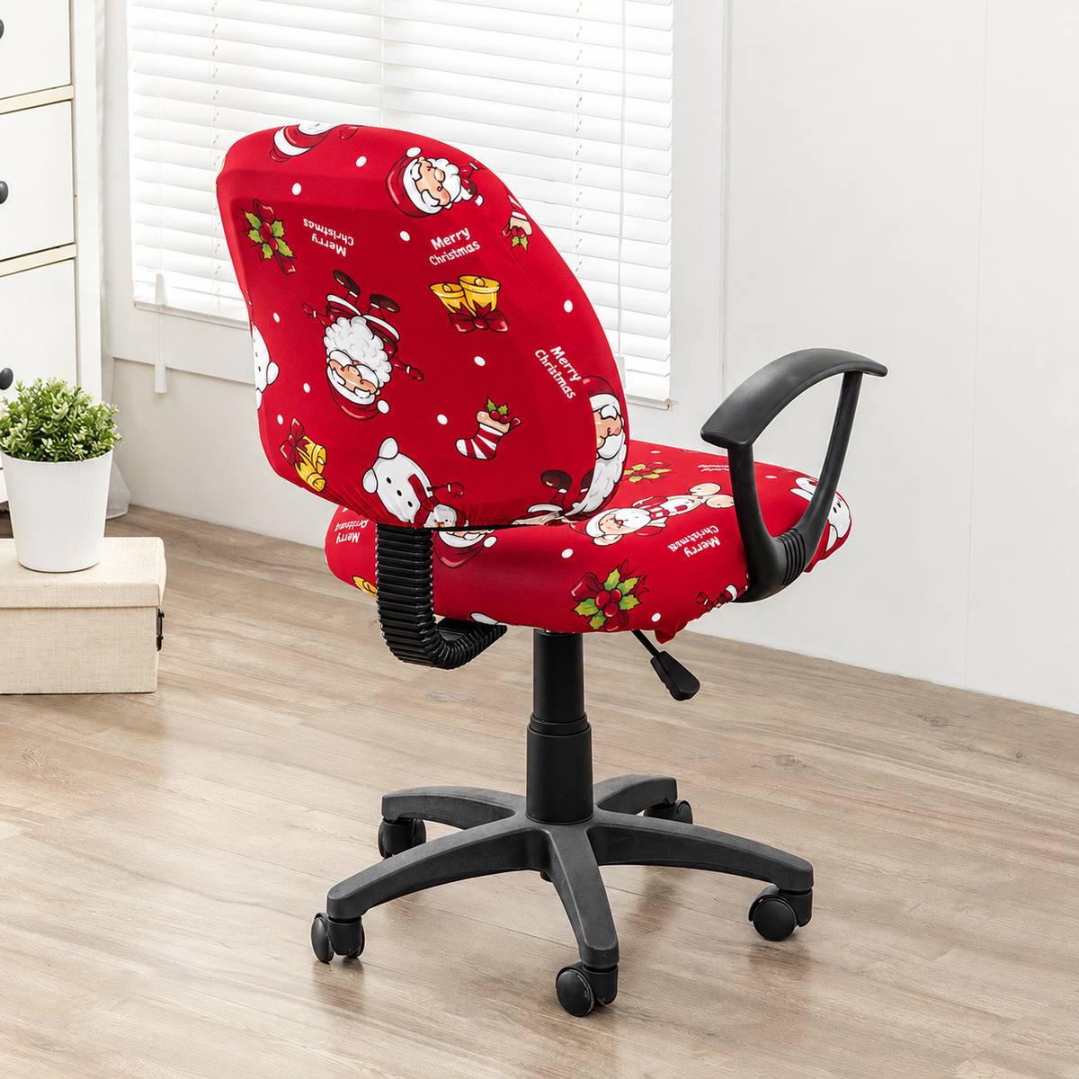 Two-Piece Stretch Office Chair Cover for Separate Seat and Back