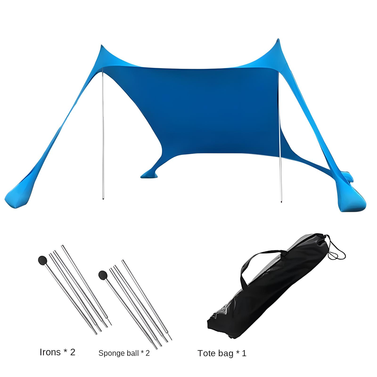 Beach Shade Canopy with Carry Bag 4 Colors 3 Sizes
