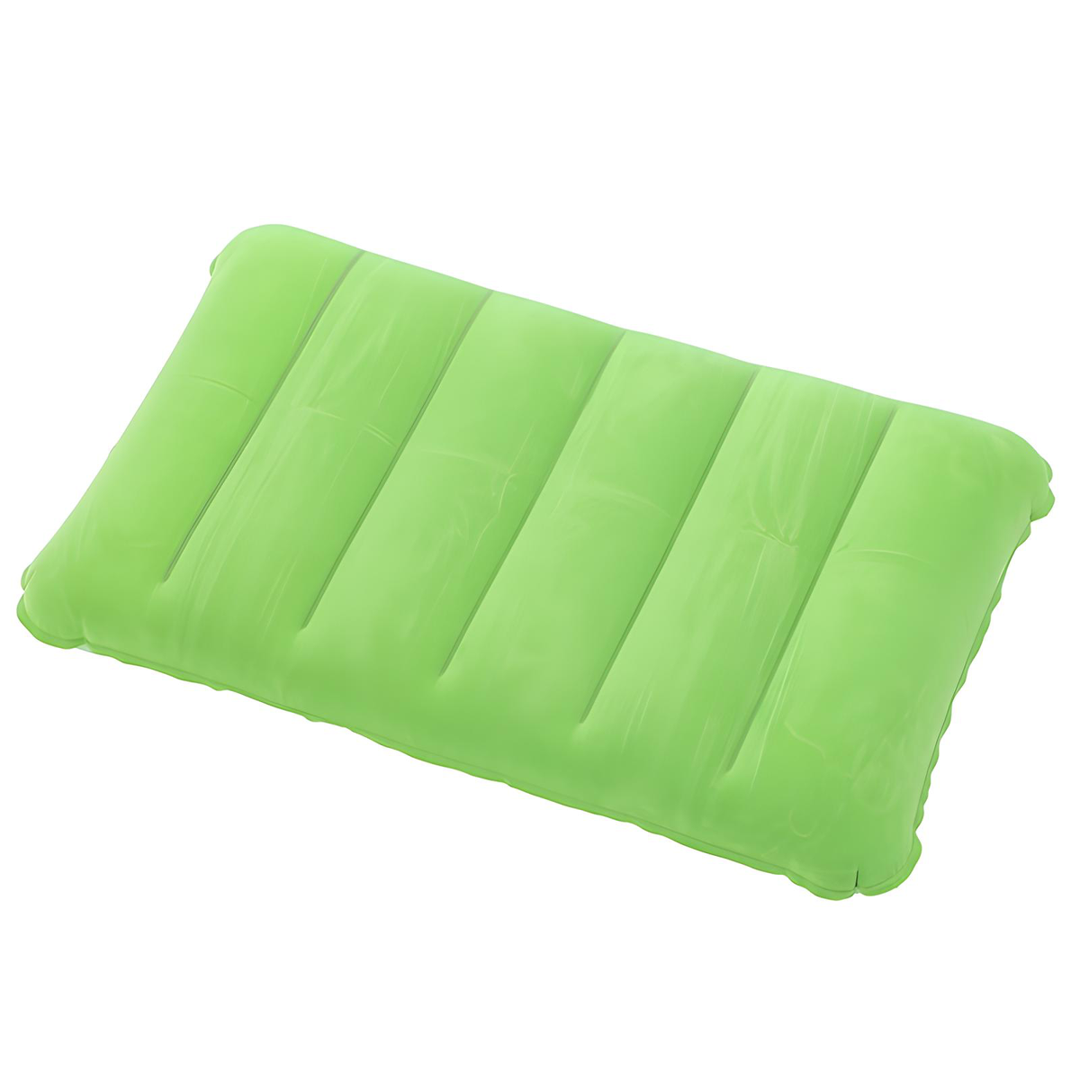 Flocked Inflatable Travel Pillow Soft PVC 47x30cm 7 Colors