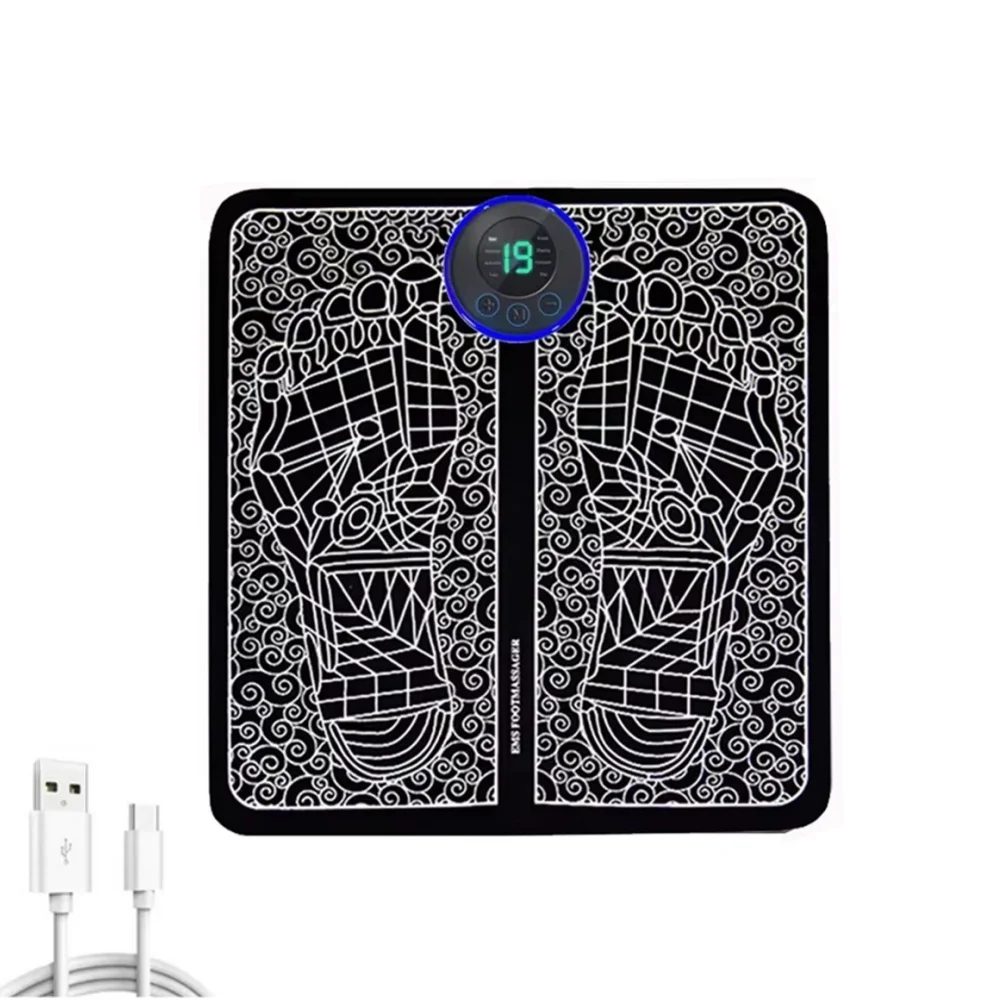USB EMS Foot Massage Pad with Adjustable Intensity Modes
