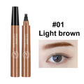 Four-Tip Liquid Eyebrow Pencil with Micro-Fork Applicator