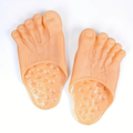 Giant Barefoot Prank Slippers, Oversized Costume Party Slides