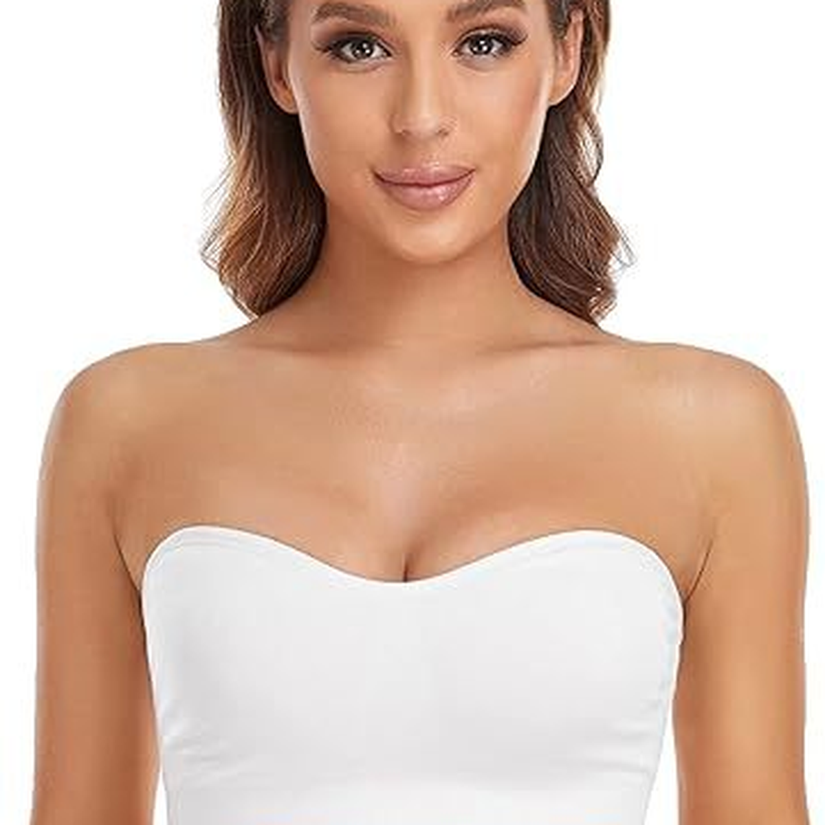 Seamless Strapless Bra with Removable Pads for Dresses