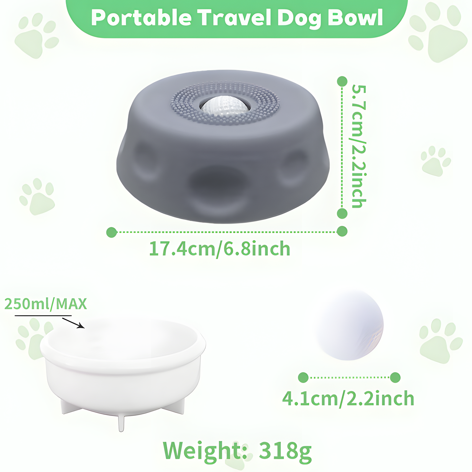 Slow Feeder Pet Bowl for Dogs & Cats – Anti-Gulping Design