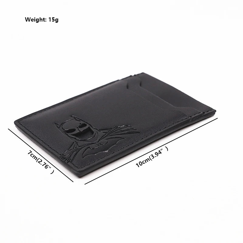 Bat ID Leather Wallet – Superhero Mask Card Holder