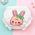 Ruffled Cotton Baby Bloomers with Gathered Waist in Four Prints