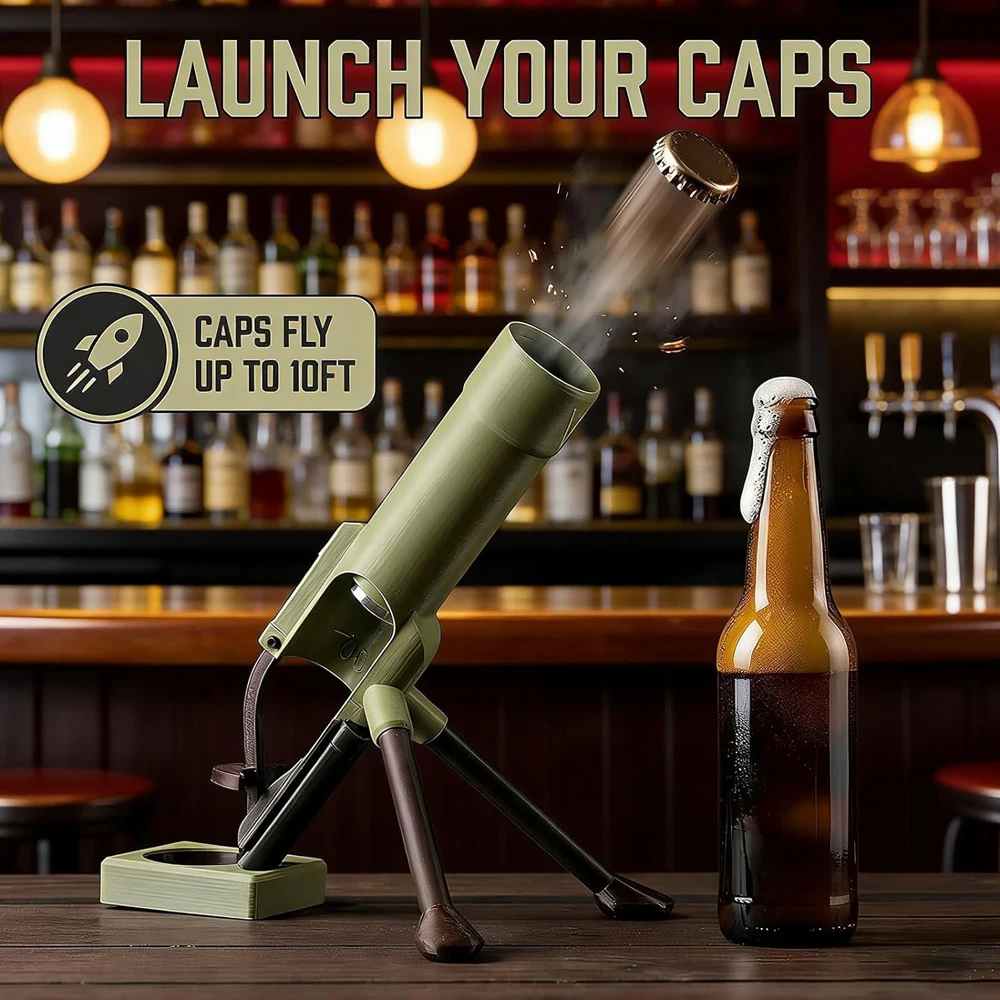 Mortar-Shaped Bottle Opener – Novelty Bar Tool 330ml / 500ml