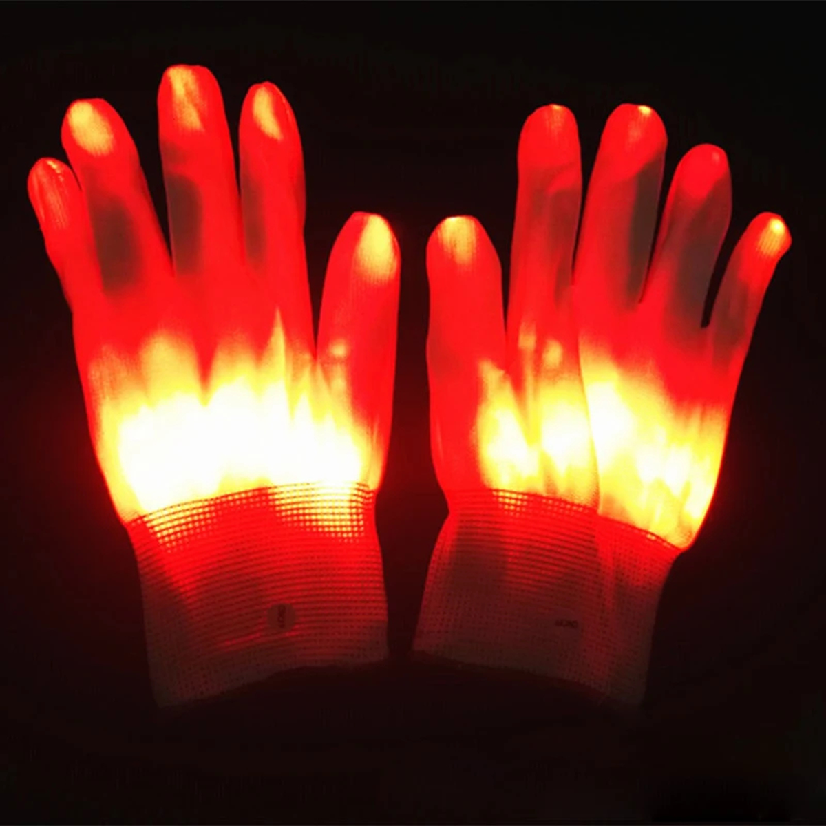 LED Light-Up Gloves with Fingertip Lights for Parties