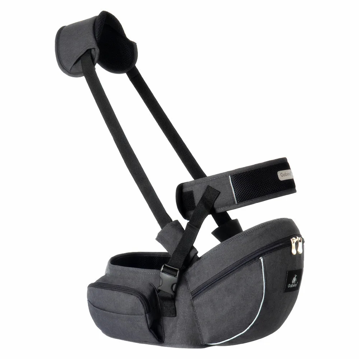 Baby Hip Seat Carrier with Padded Shoulder Strap and Pockets