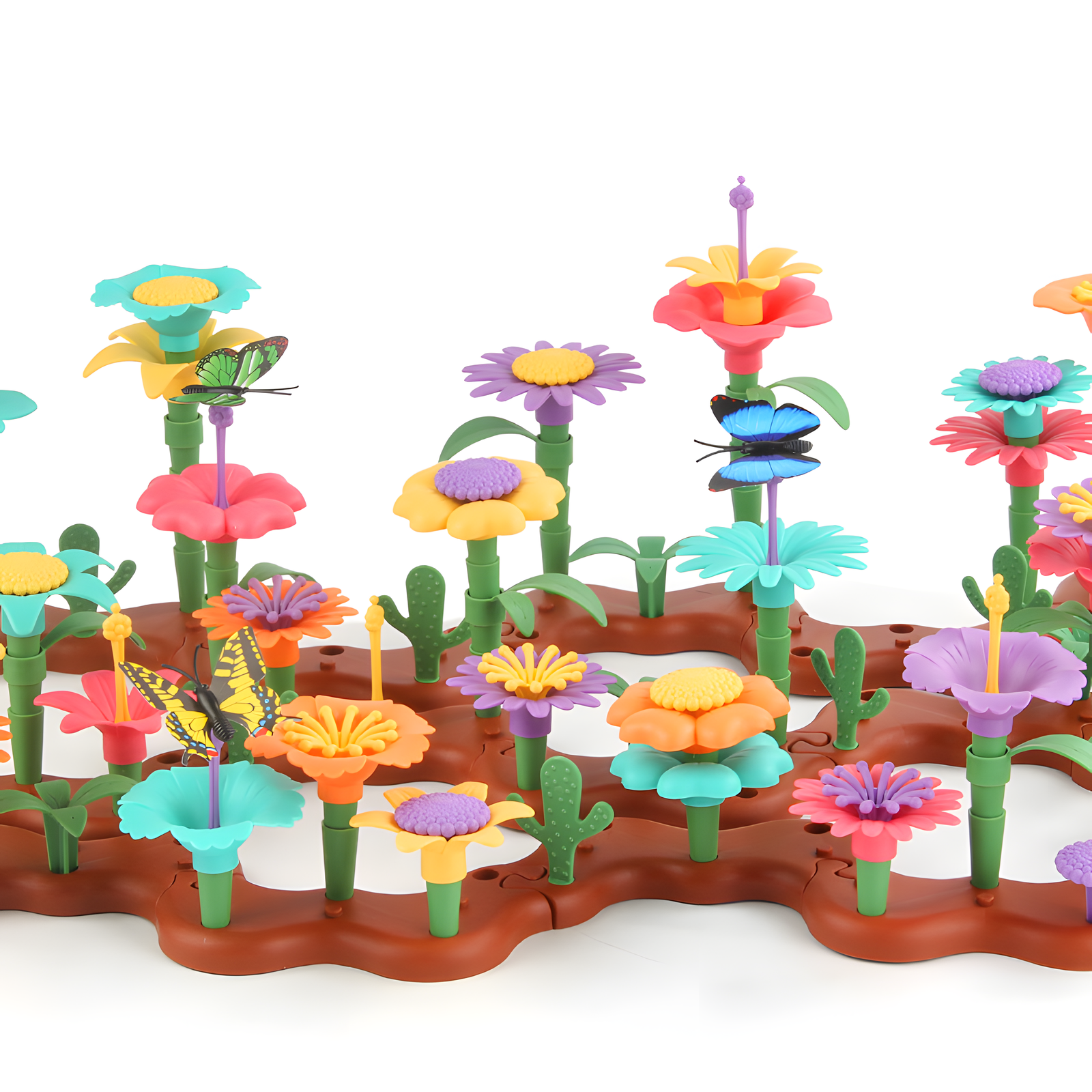 DIY Garden & Ocean Building Blocks Set Interlocking Pieces