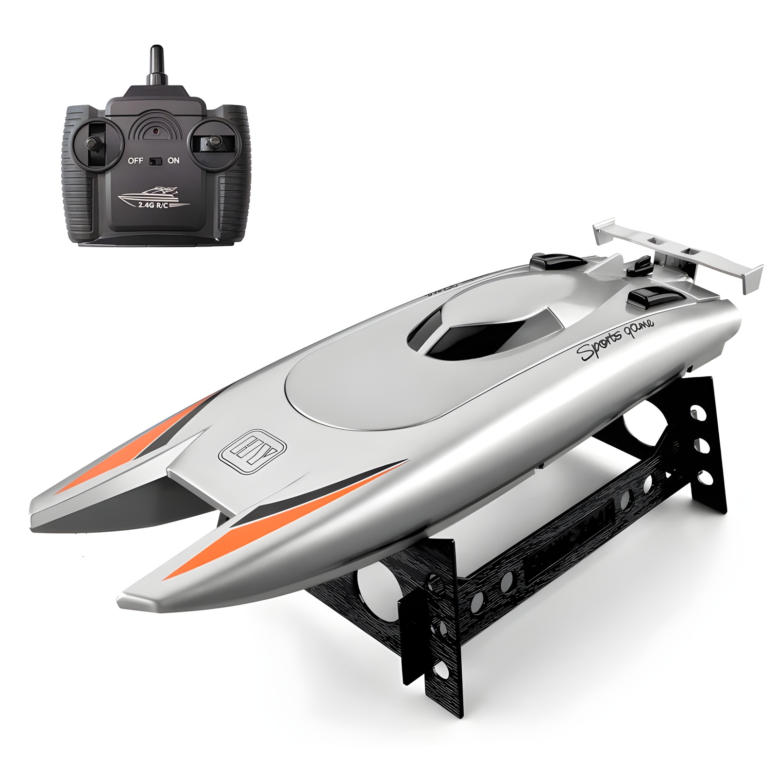 Rechargeable Remote Control Speed Boat for Outdoor Water Play