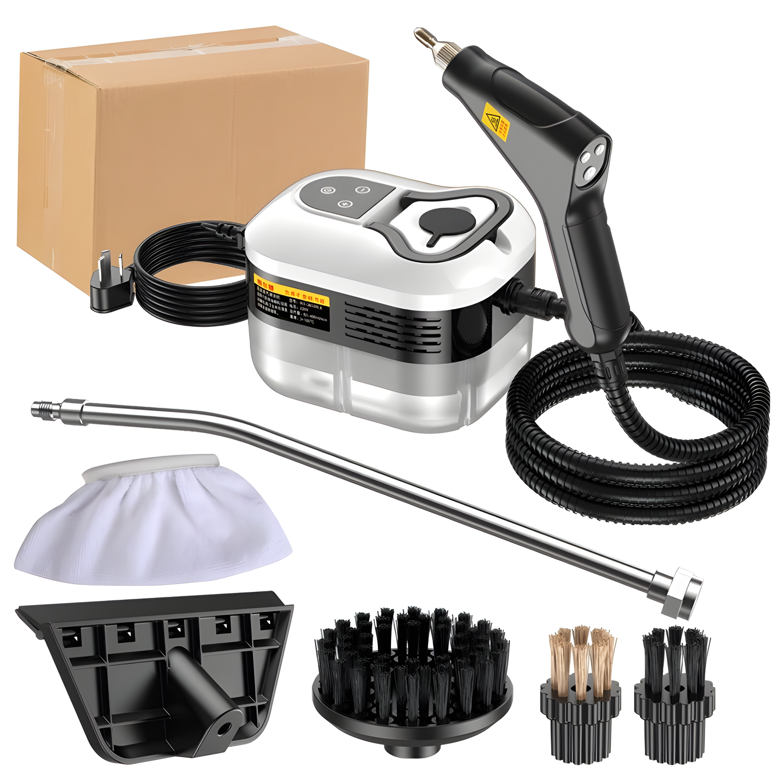 High Pressure Steam Cleaner Handheld Multi-Surface – 4 Plugs