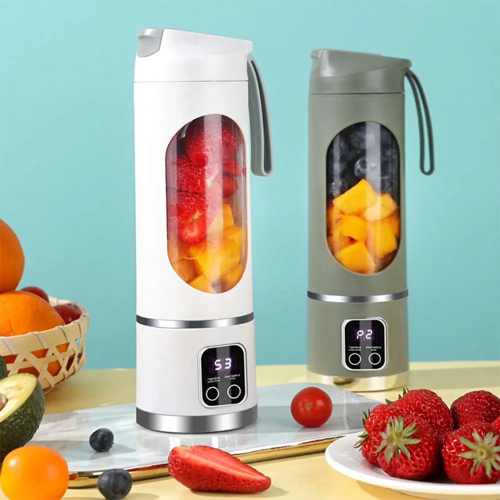 Portable Blender Cup 450ml USB Rechargeable 8-Blade