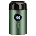Mini Rechargeable Electric Shaver with Display and Protective Cap
