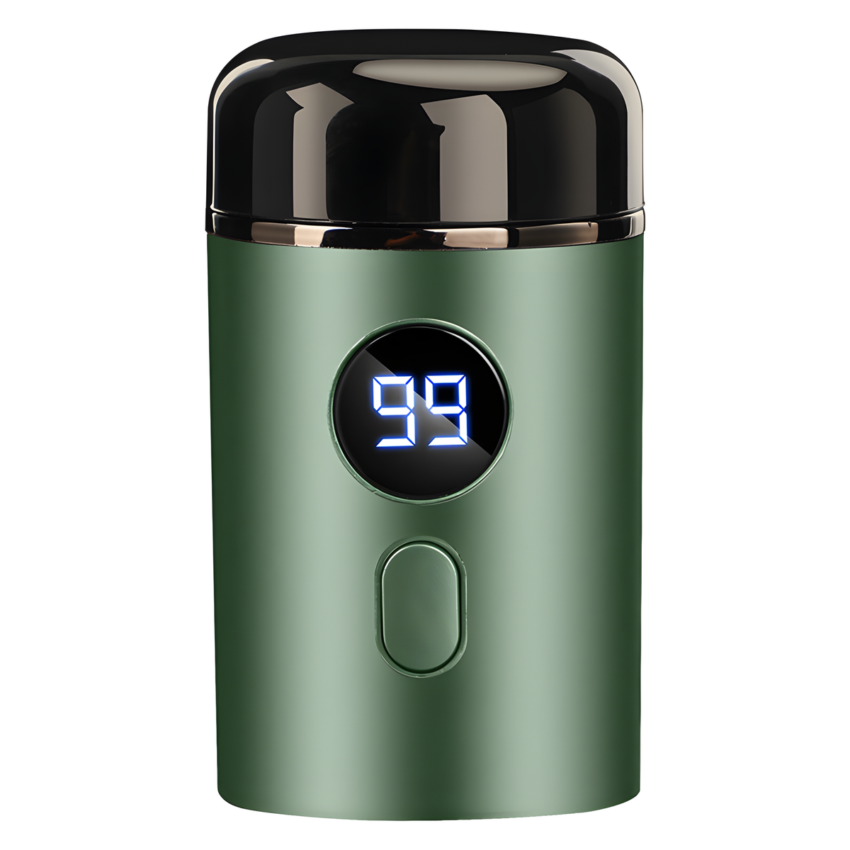 Mini Rechargeable Electric Shaver with Display and Protective Cap