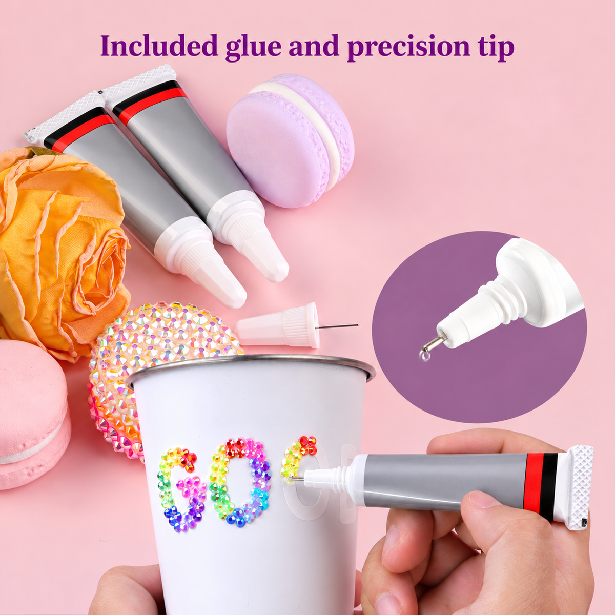 AB Resin Rhinestone Craft Kit, 3 mm Flatback Gems and Tools