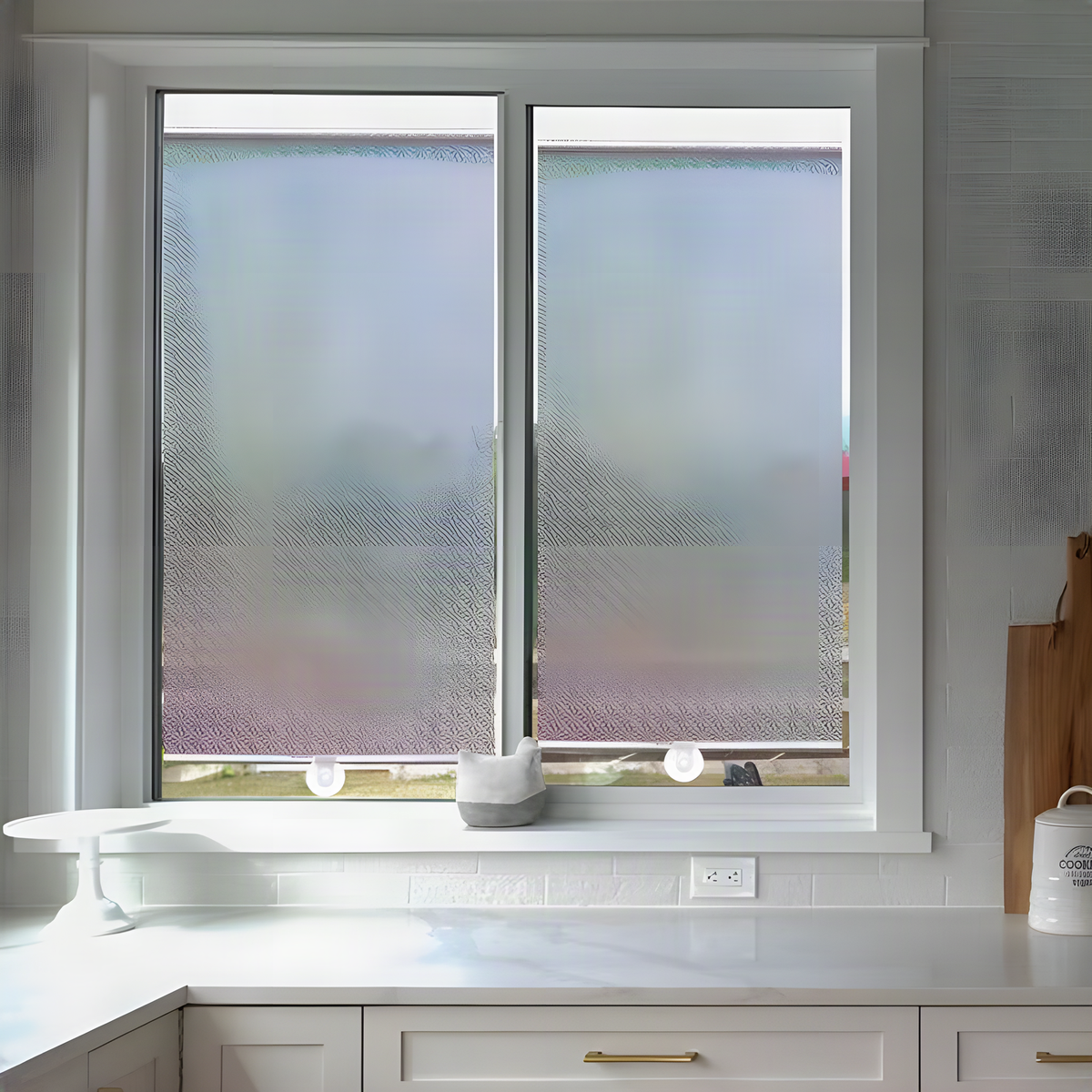 Retractable Window Roller Shade with Suction-Cup Mounts