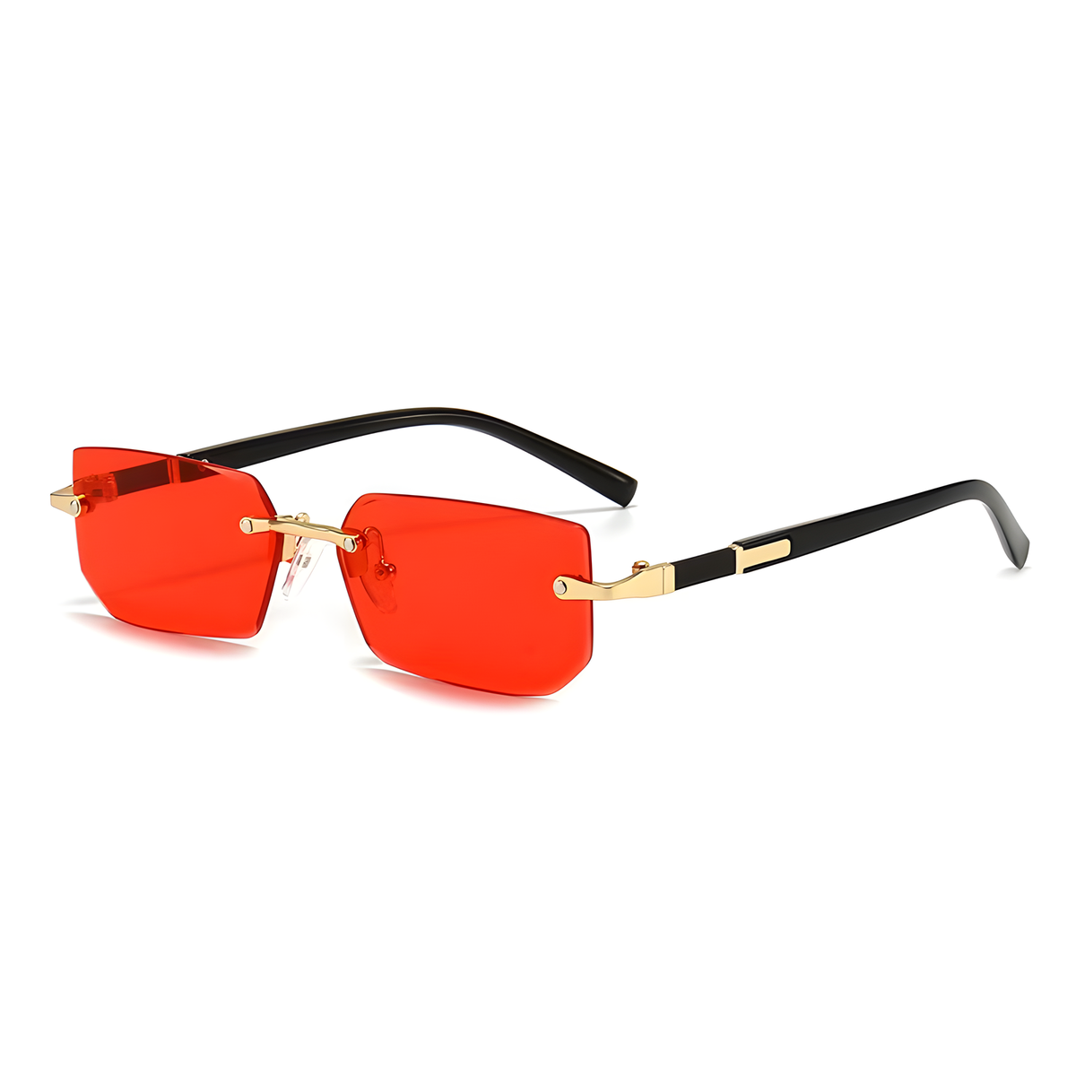Rimless Rectangular Fashion Sunglasses