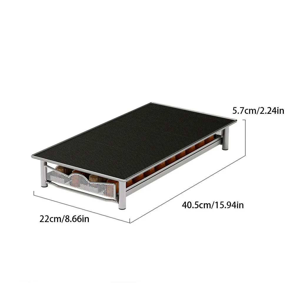Pull-Out Coffee Capsule Drawer Rack for Organized Kitchen Storage