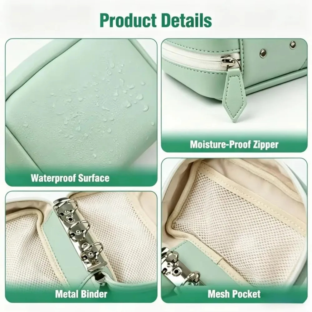 Portable Silicone Pill Pouch with Resealable Bags