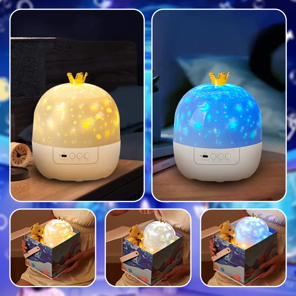 Star Projector Music Lamp with Film Sets & Bluetooth Option