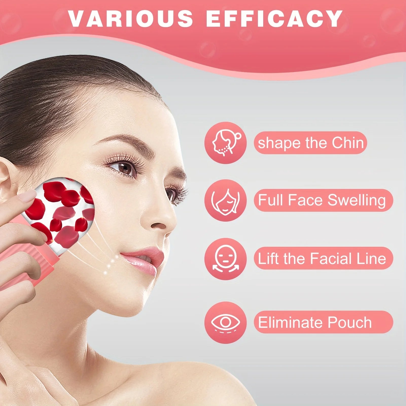 Silicone Ice Ball Face Massager - Cooling Facial Contouring Tool