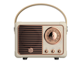Retro Bluetooth Speaker with Carry Handle and USB Playback