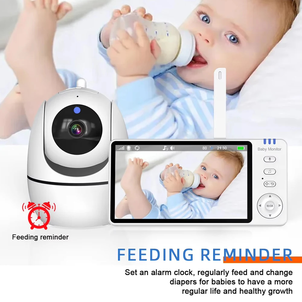 5-Inch Video Baby Monitor with Camera and Parent Display