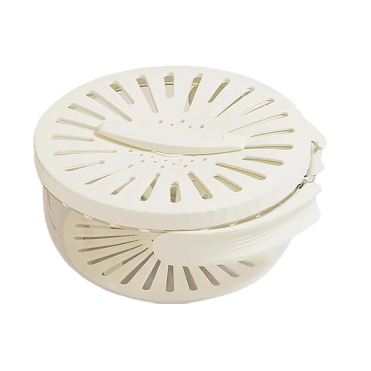 Fruit Rinse and Storage Bowl with Rotating Drain Lid and Handle