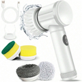 Rechargeable Electric Cleaning Brush with Swappable Heads