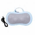 Portable Heated Massage Pillow with Rechargeable Power