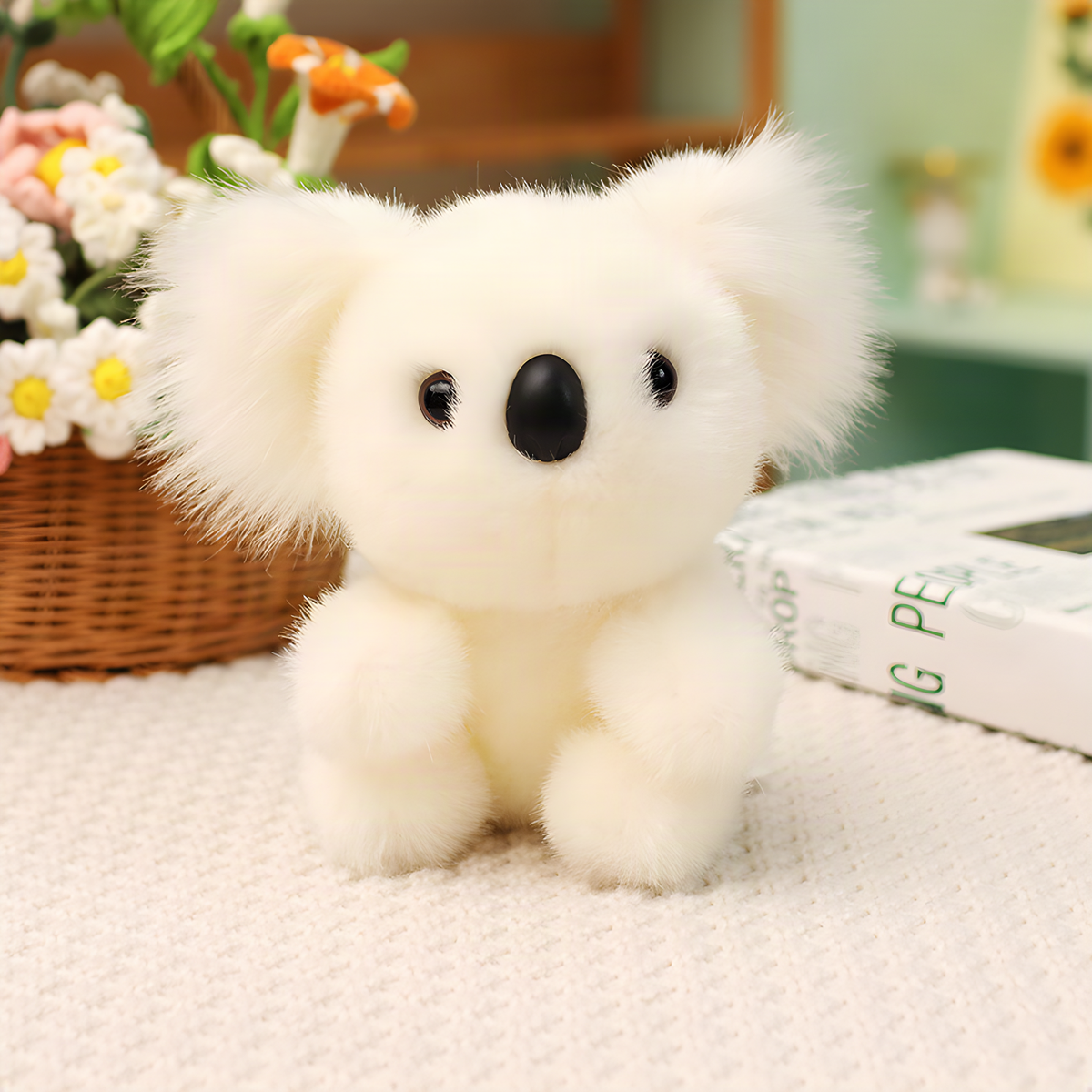 Koala Plush Toy in Gray or White with Four Size Options