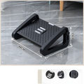 Adjustable Office Footrest 6-Level Under Desk Foot Rest