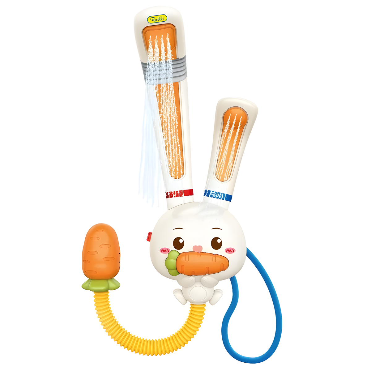 Rabbit Bath Water Toy with Dual Sprayers and Suction Mount
