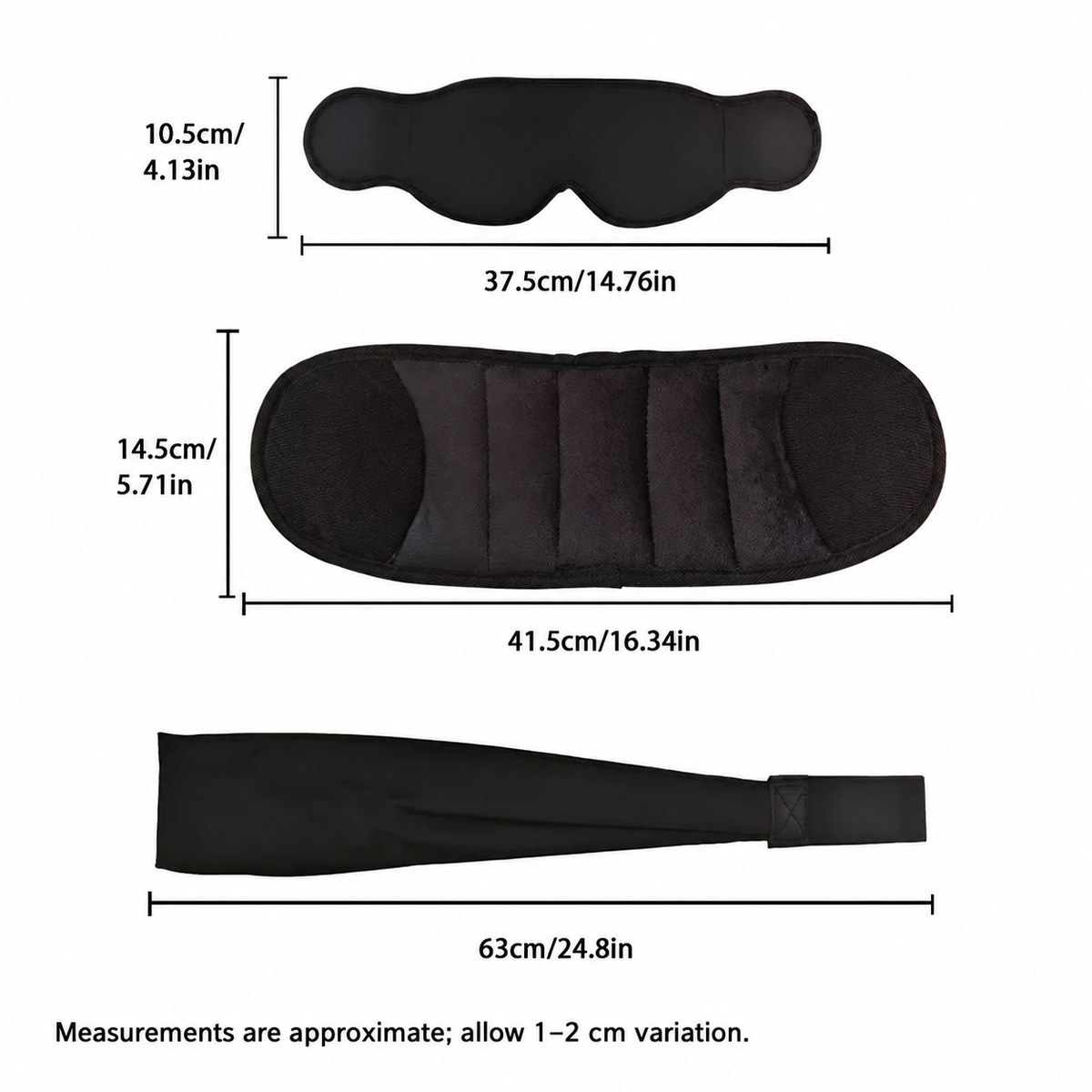 3-in-1 Travel Sleep Set with Eye Mask and Arm Wrap