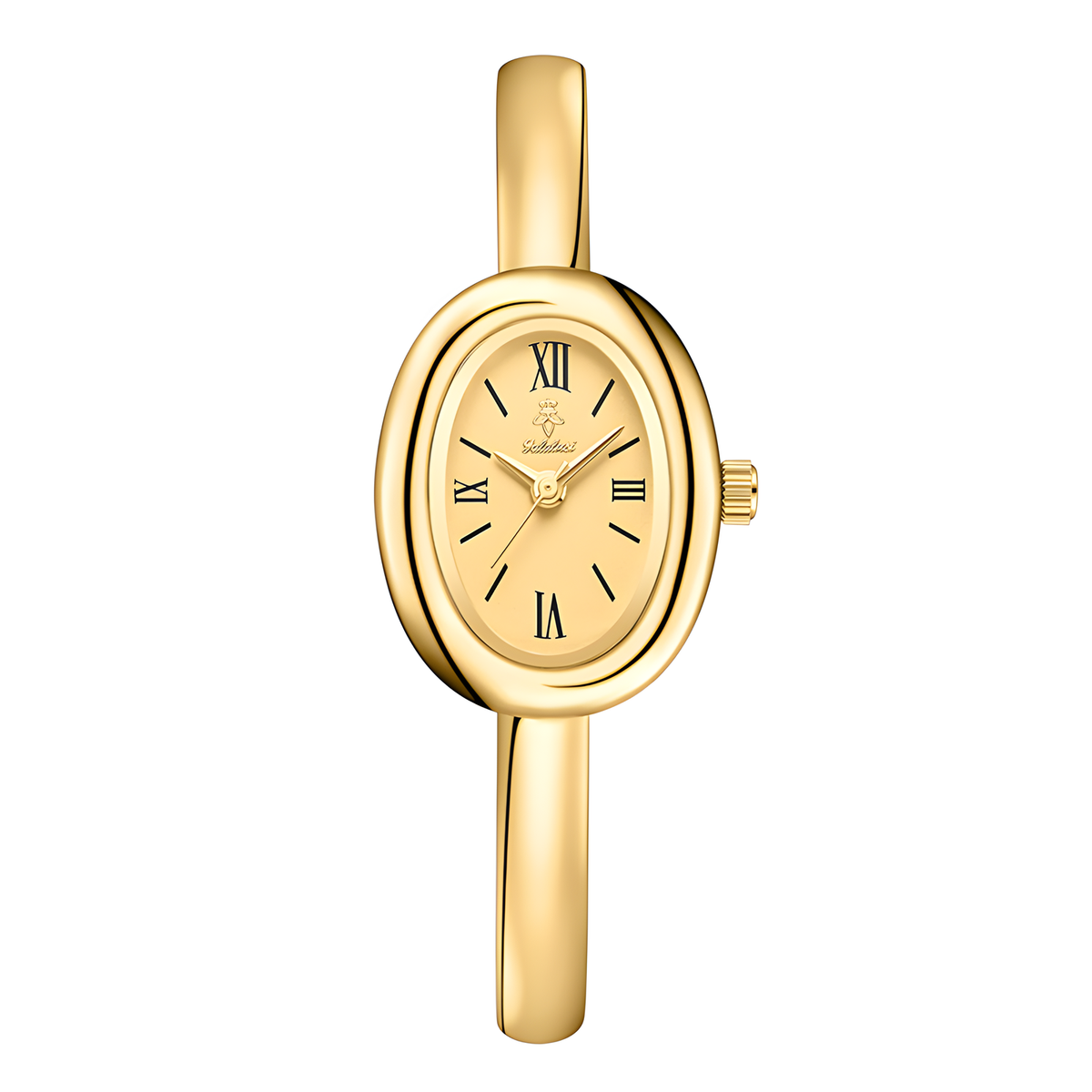 Oval Bracelet Watch with Quartz Movement and Color Options