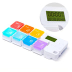 7-Day Pill Organizer with 4 Alarm Reminders - AM/PM Weekly Medication Box - TradixPro