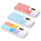 7-Day Pill Organizer with 4 Alarm Reminders - AM/PM Weekly Medication Box - TradixPro