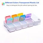 7-Day Pill Organizer with 4 Alarm Reminders - AM/PM Weekly Medication Box - TradixPro