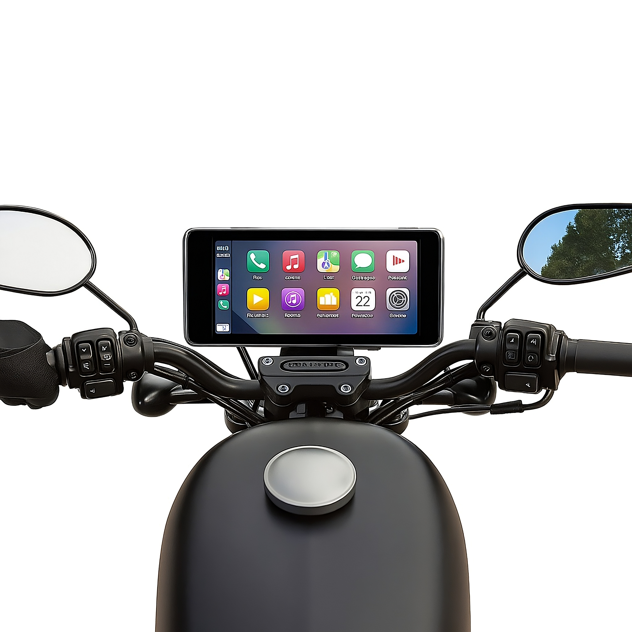 7-Inch Motorcycle GPS Display with Wireless CarPlay & Android Auto - TradixPro
