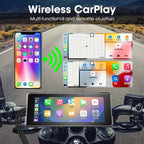 7-Inch Motorcycle GPS Display with Wireless CarPlay & Android Auto - TradixPro