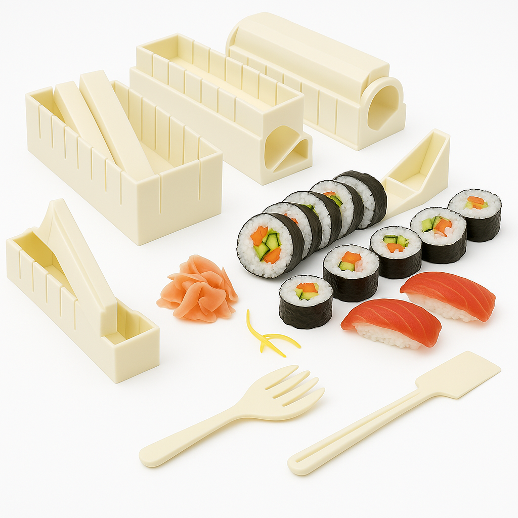 All-in-One Professional Sushi Maker Kit (Easy to Use & Restaurant Quality)